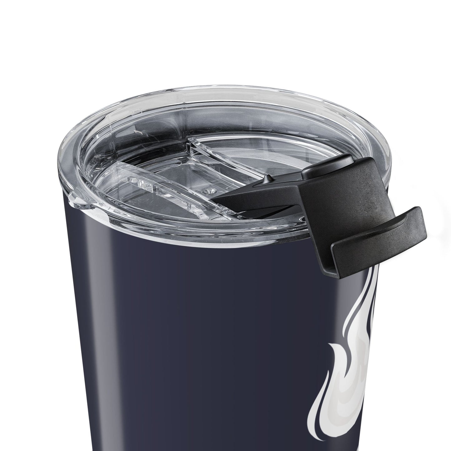 Custom Name 20oz Tumbler — Personalized Flame Logo Insulated Travel Cup