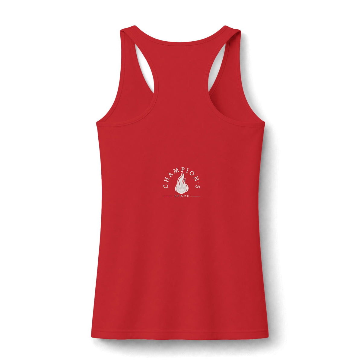 Champion Tank Top - "Fire in the Eyes Builds the Heart of a Champion" Women's Performance Racerback