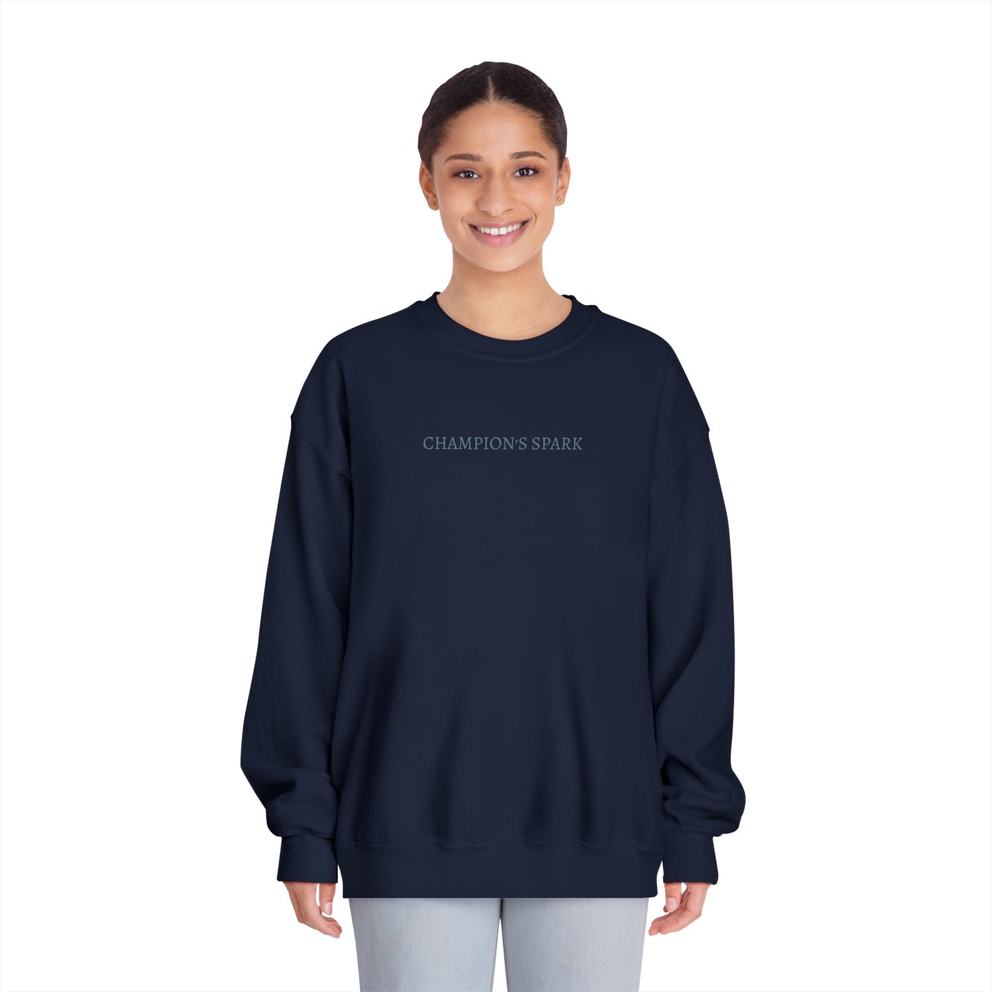 Fire in the Eyes builds the Heart of a Champion Sweatshirt | Inspirational Quote