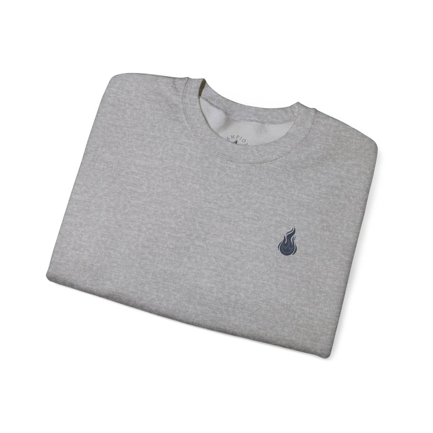 Champion's Spark Crewneck Sweatshirt | scripted back text, flame chest logo