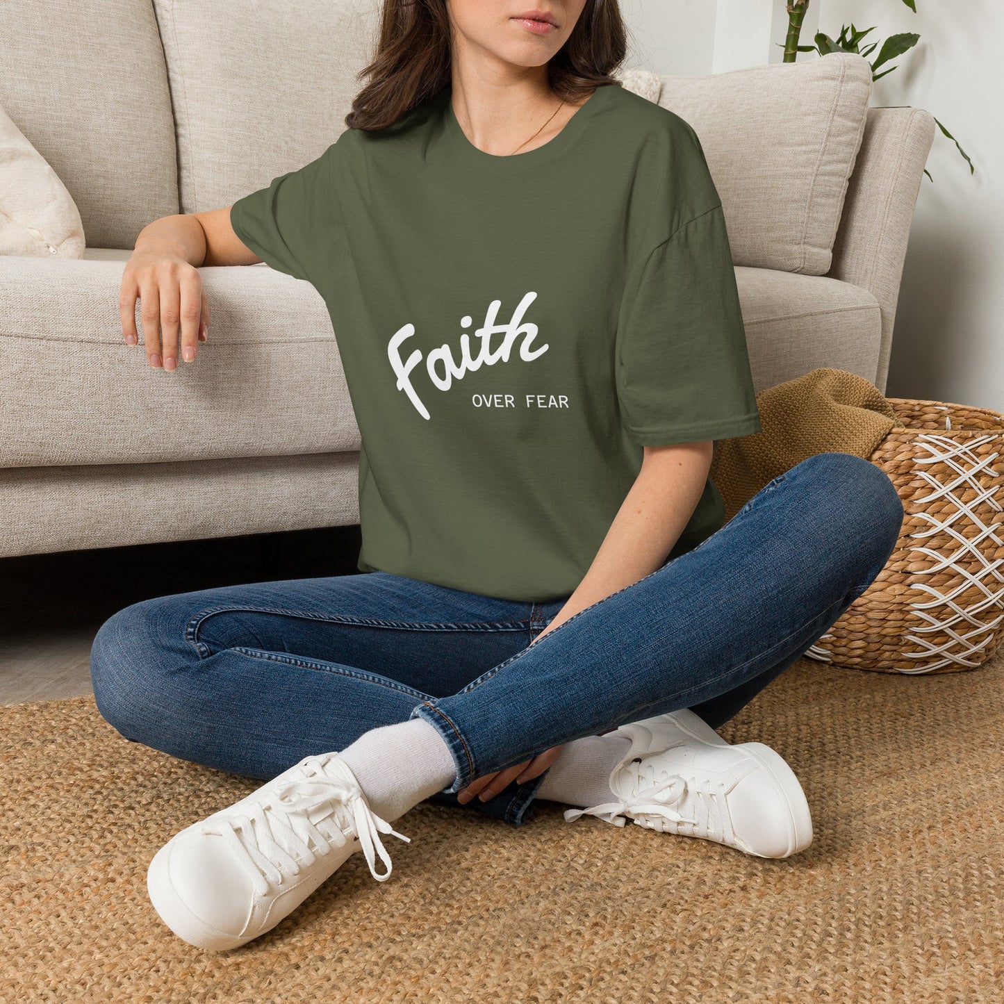 Faith Over Fear T-Shirt — Inspirational Christian Tee