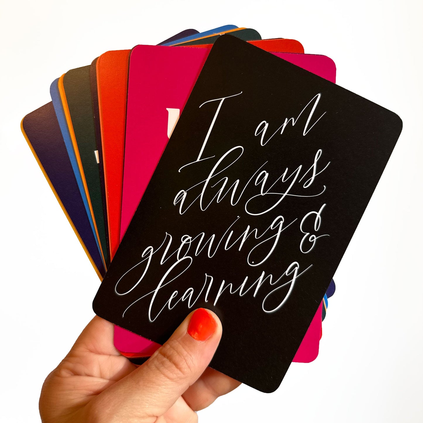 Colorful Affirmation Cards, Deck of 16