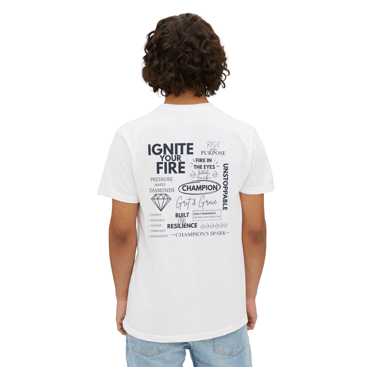 Motivational Graphic Pocket T‑Shirt