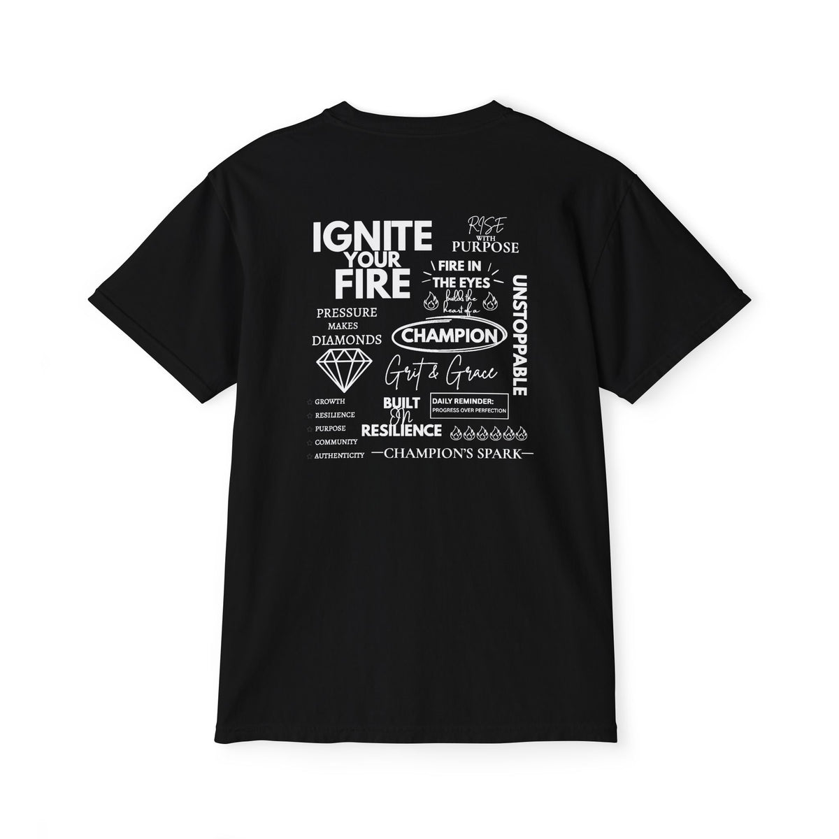 Motivational Graphic Pocket T‑Shirt