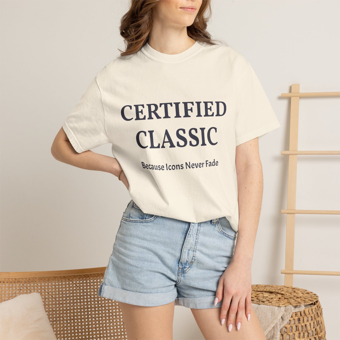 Certified Classic T‑Shirt — "Because Icons Never Fade" Minimal Graphic Tee