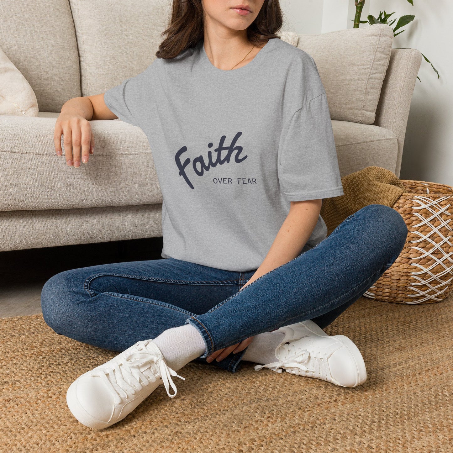 Faith Over Fear T-Shirt — Inspirational Christian Tee