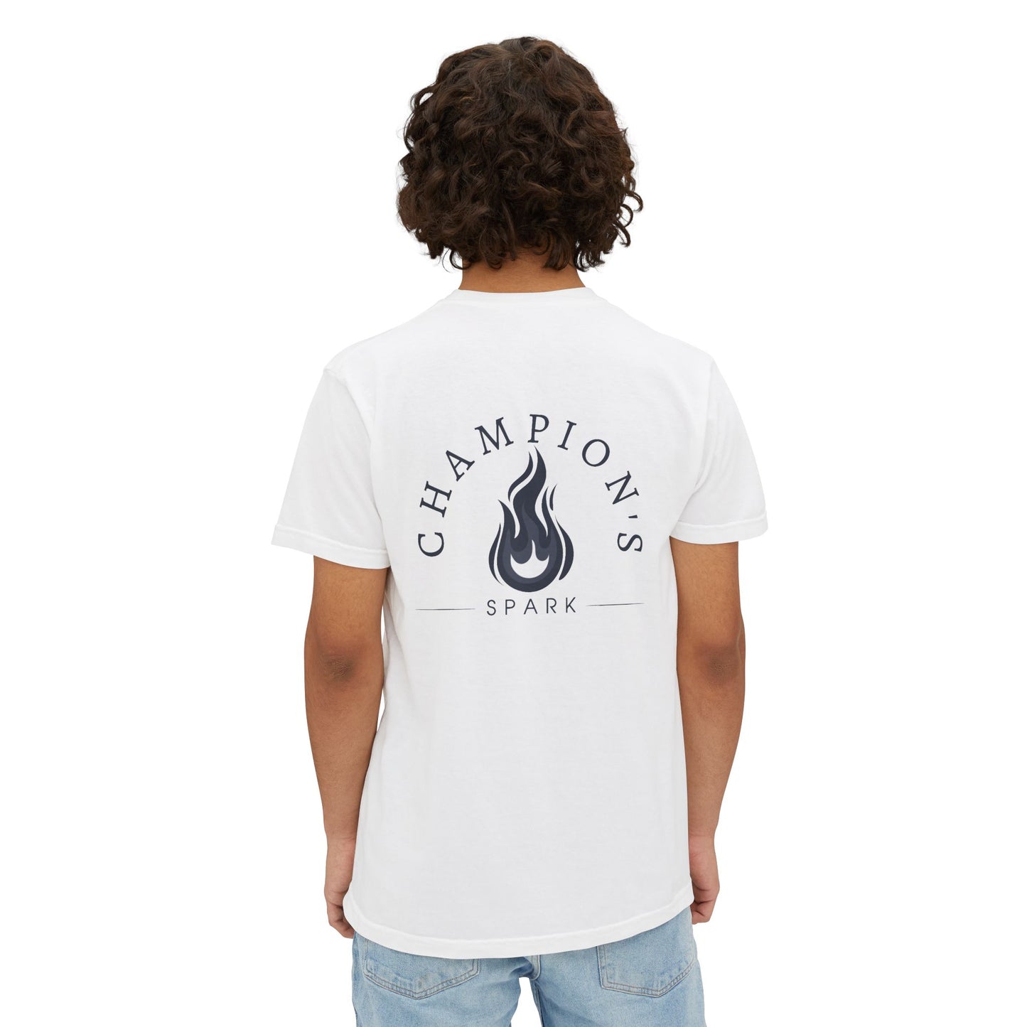 Champion's Spark Flame Graphic T-Shirt | Pocket Tee