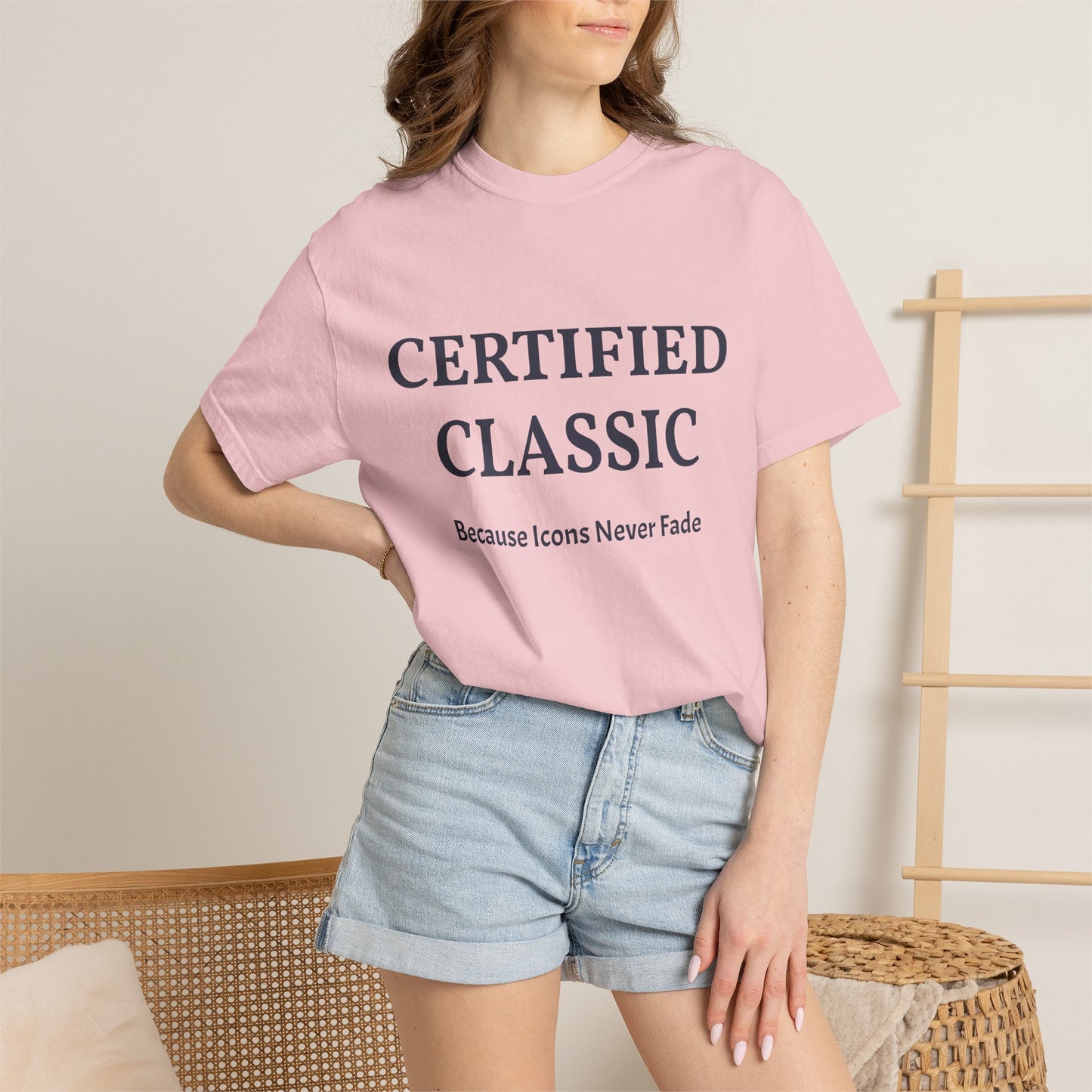 Certified Classic T‑Shirt — "Because Icons Never Fade" Minimal Graphic Tee