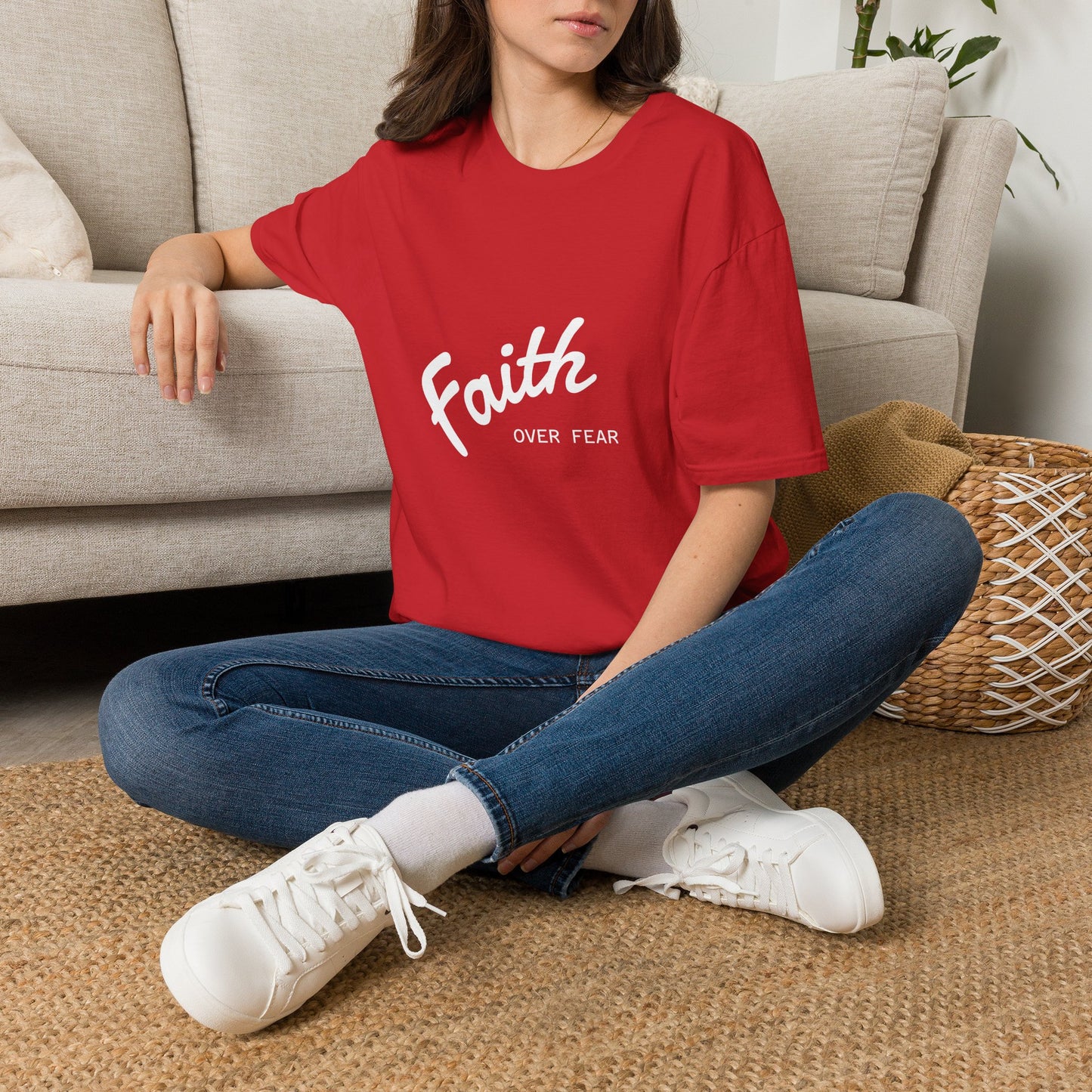 Faith Over Fear T-Shirt — Inspirational Christian Tee