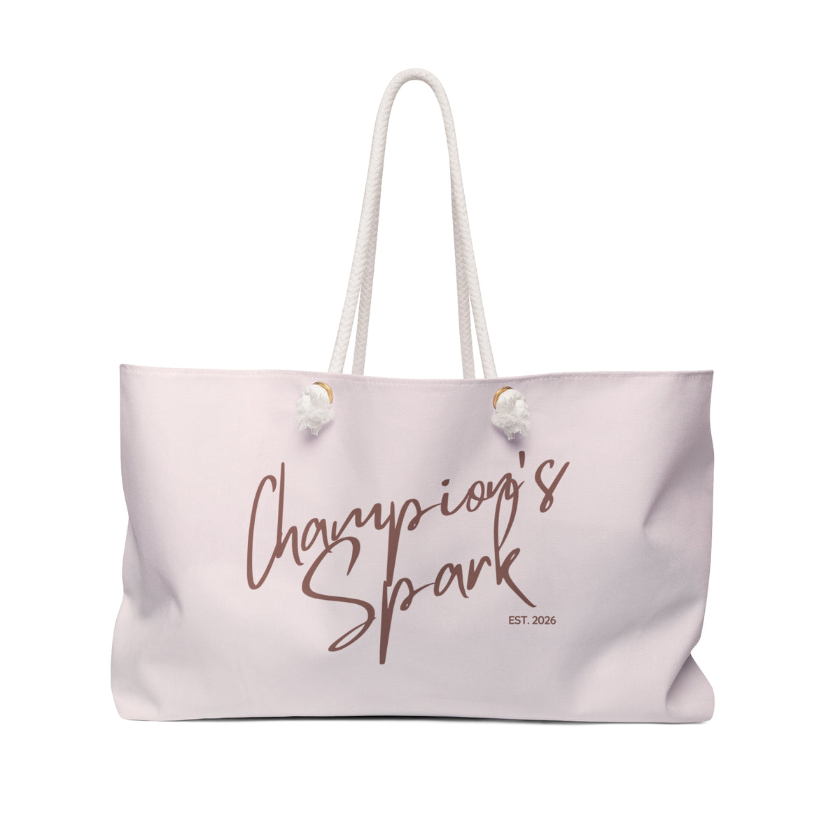 Champion's Spark Weekender Bag | Pink Script Logo