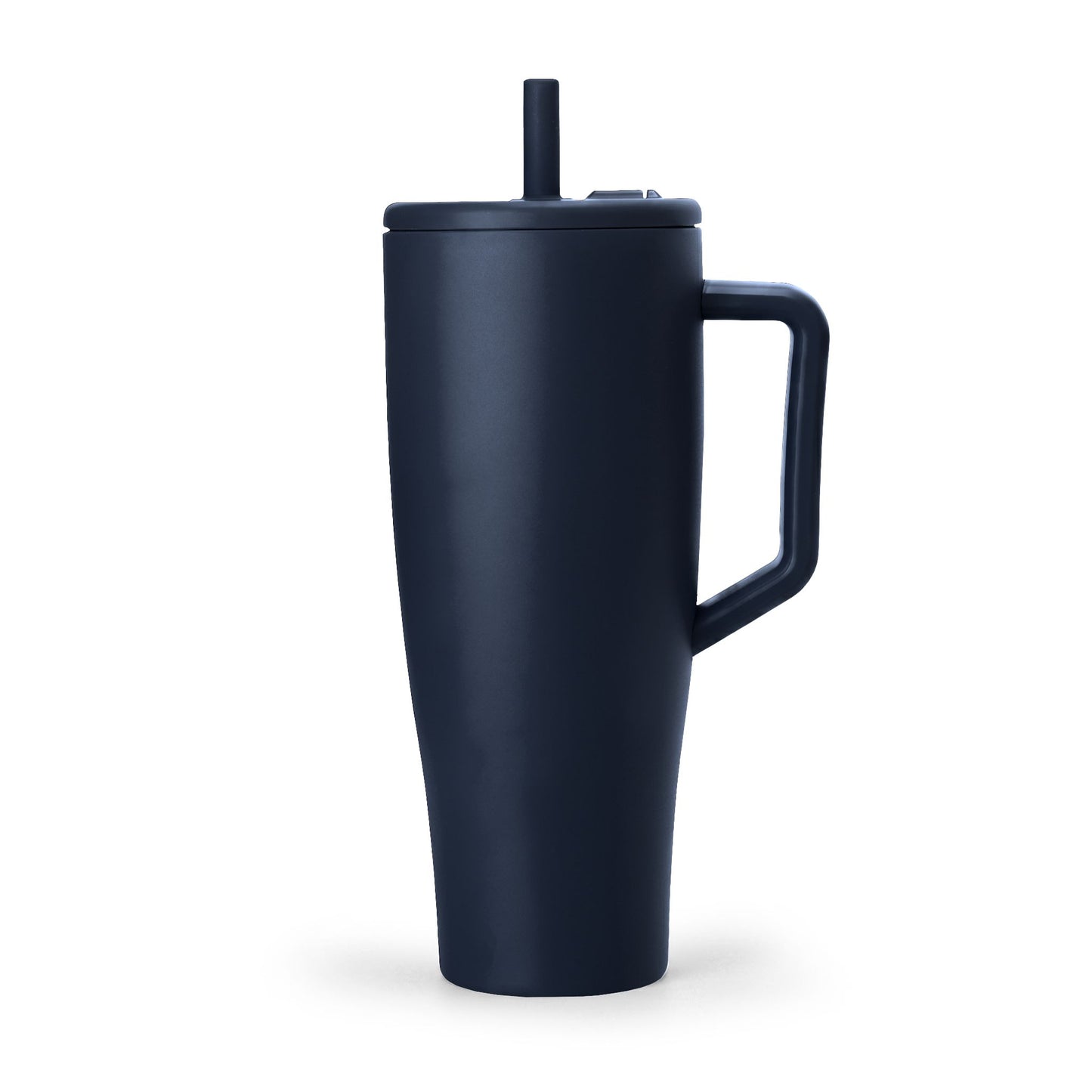 40oz Insulated Tumbler with Handle & Lid — Custom Engraved Text