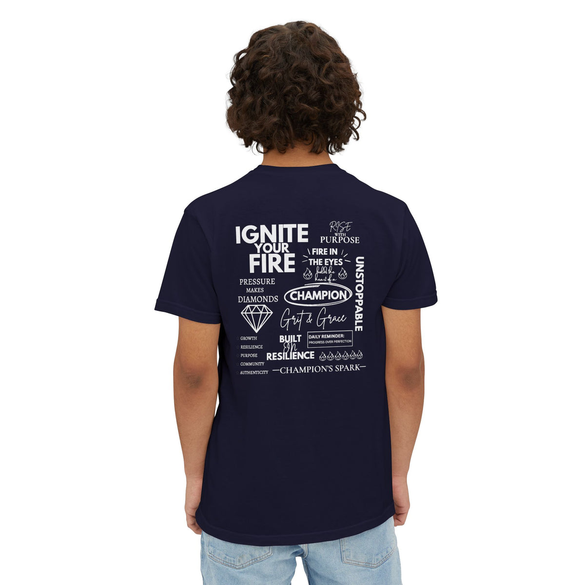 Motivational Graphic Pocket T‑Shirt