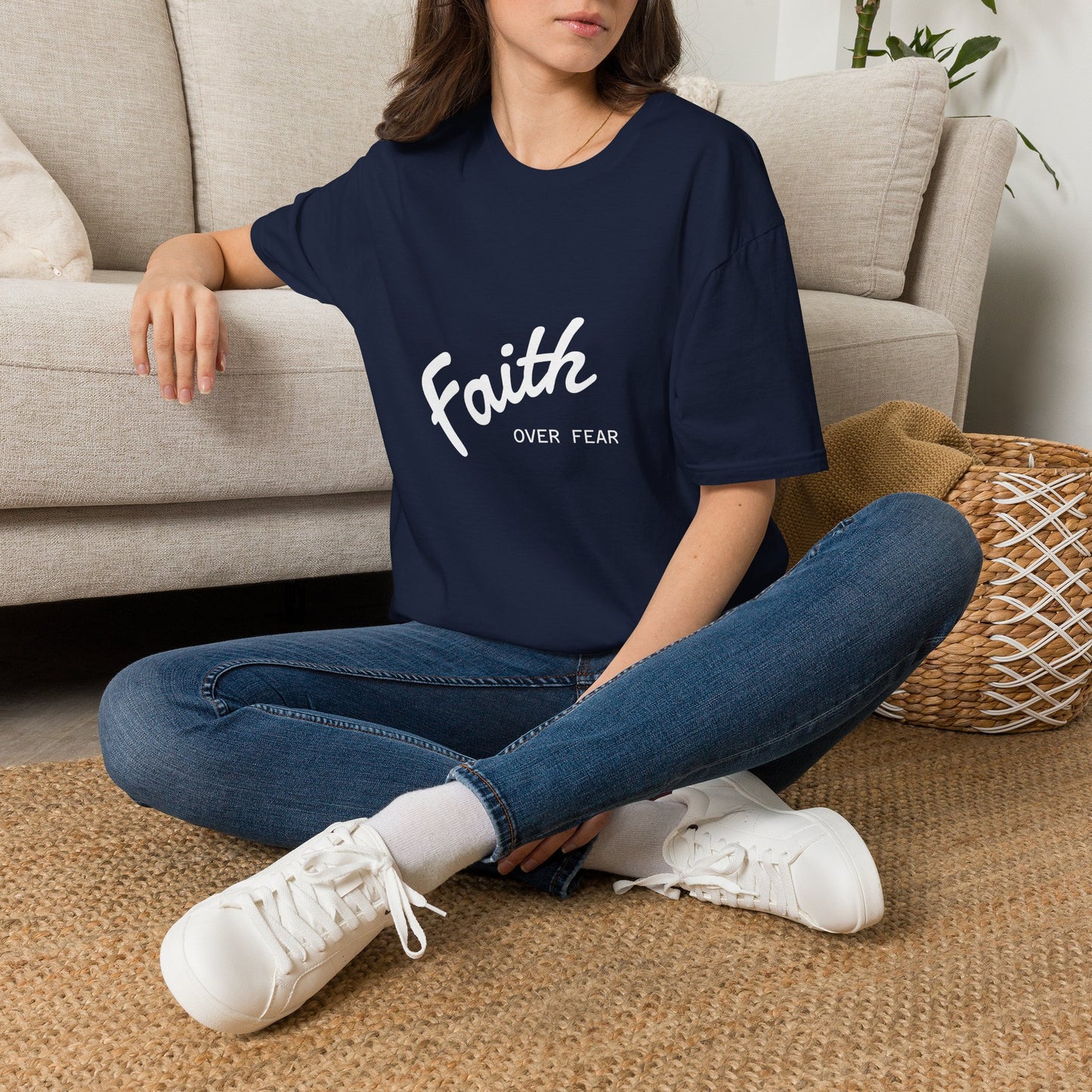 Faith Over Fear T-Shirt — Inspirational Christian Tee