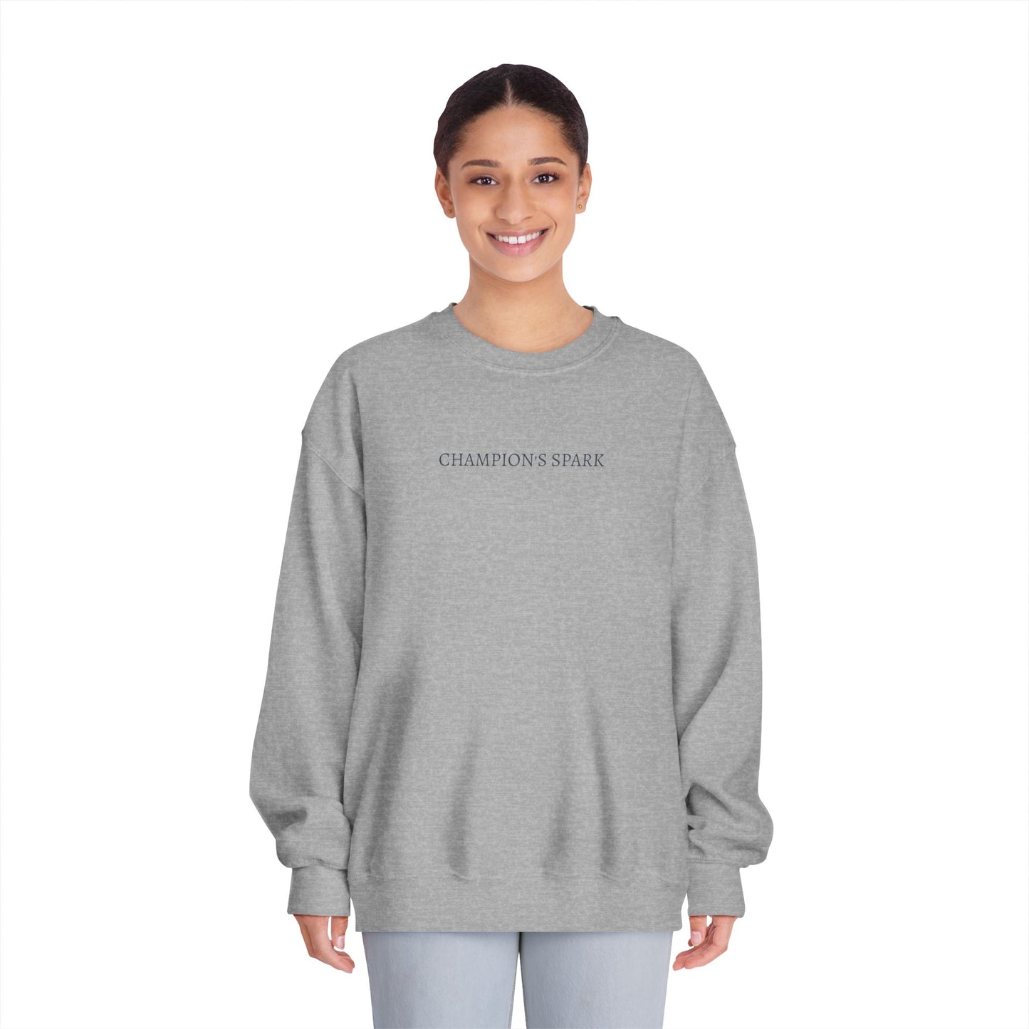Fire in the Eyes builds the Heart of a Champion Sweatshirt | Inspirational Quote