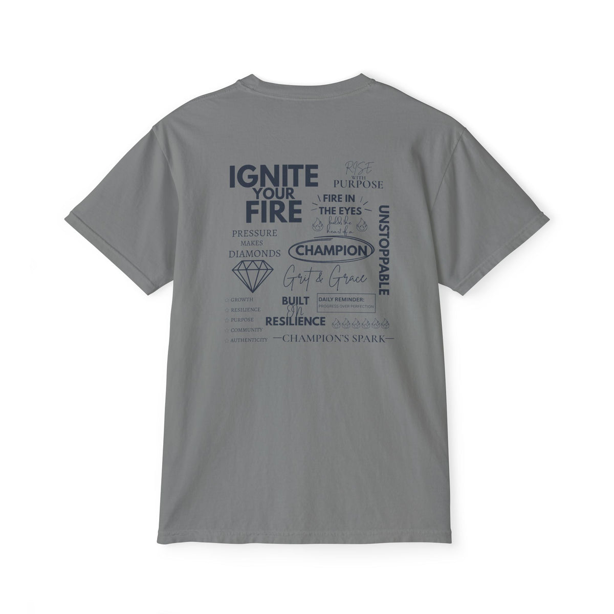 Motivational Graphic Pocket T‑Shirt