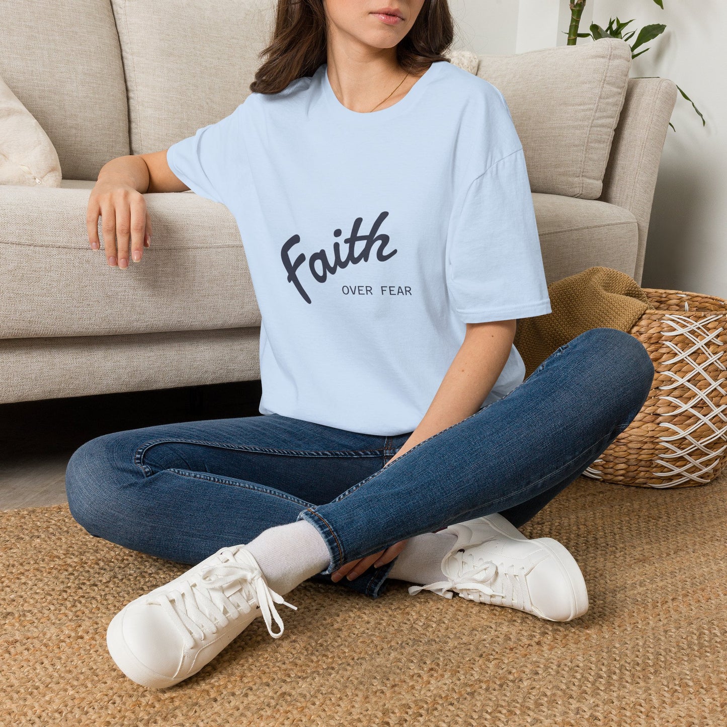 Faith Over Fear T-Shirt — Inspirational Christian Tee