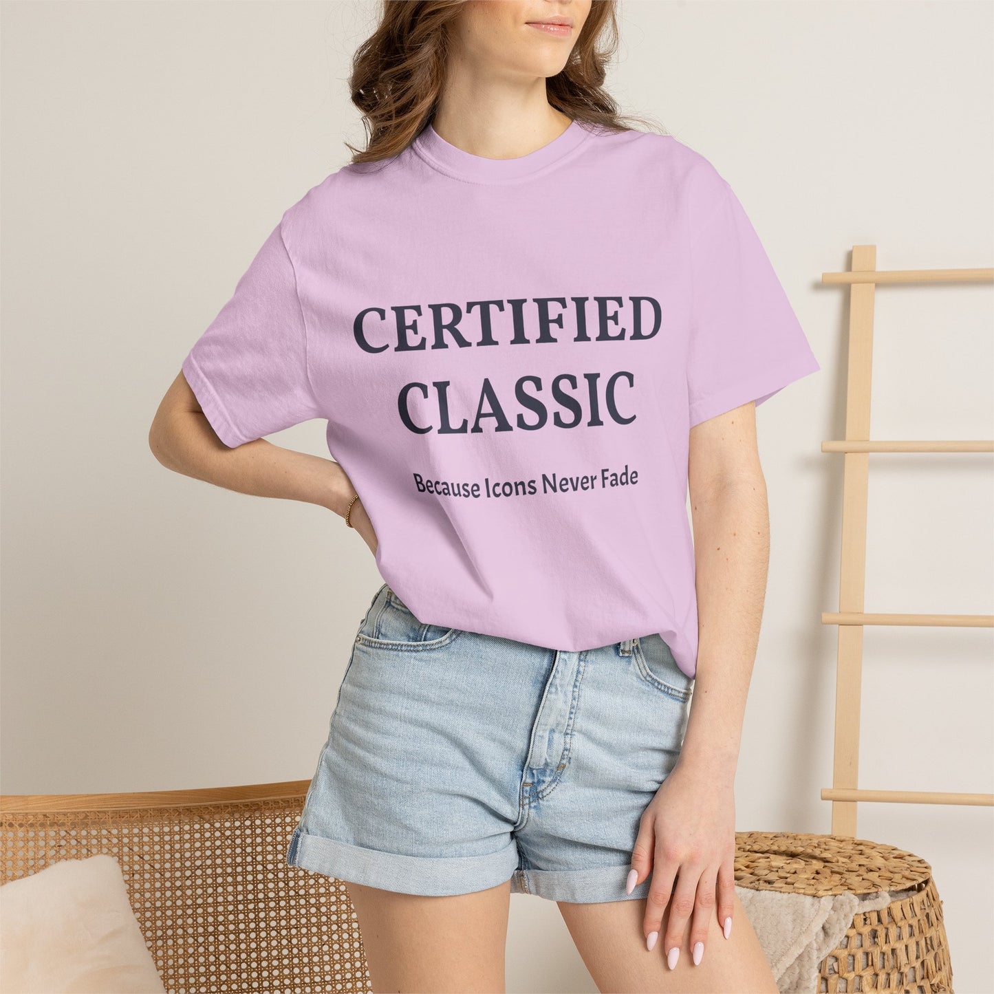 Certified Classic T‑Shirt — "Because Icons Never Fade" Minimal Graphic Tee