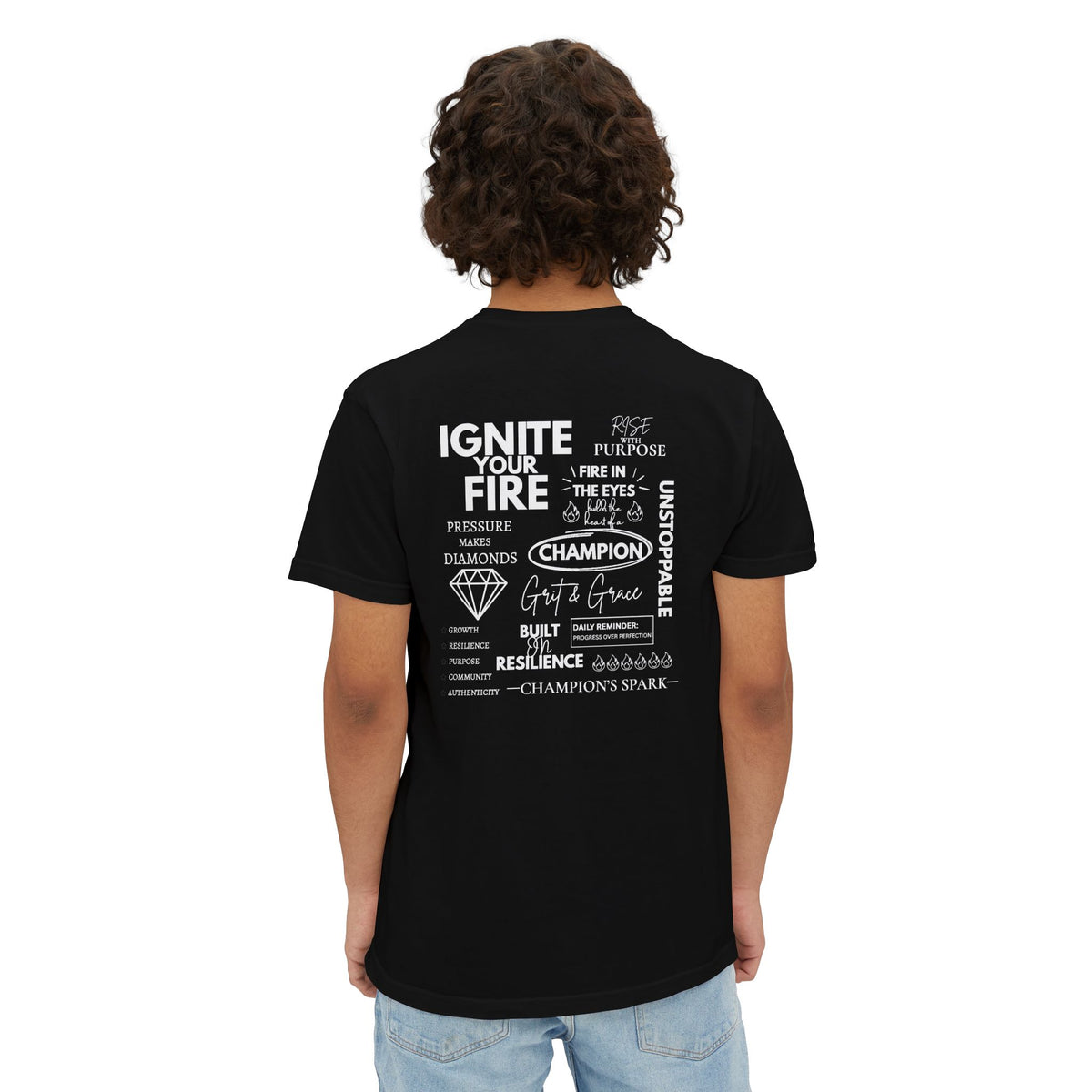 Motivational Graphic Pocket T‑Shirt