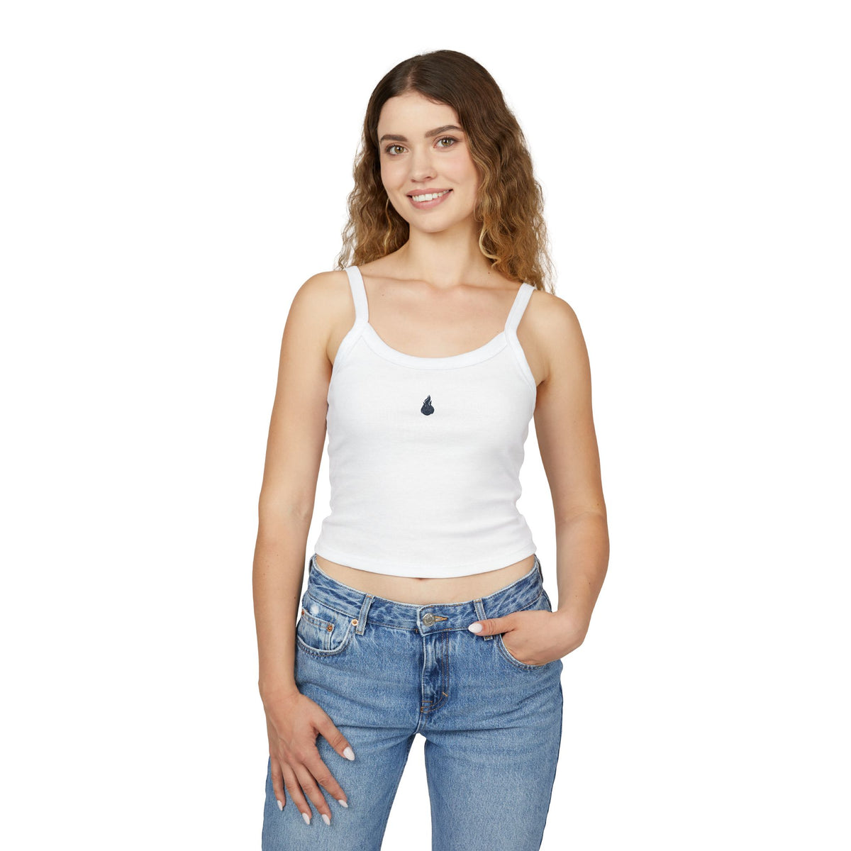 Women's Flame Logo Spaghetti Strap Tank Top