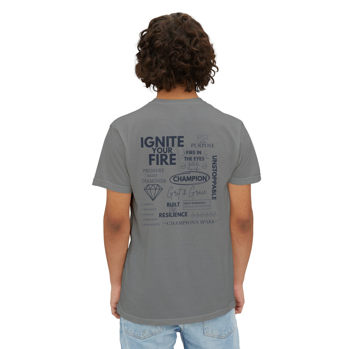 Motivational Graphic Pocket T‑Shirt
