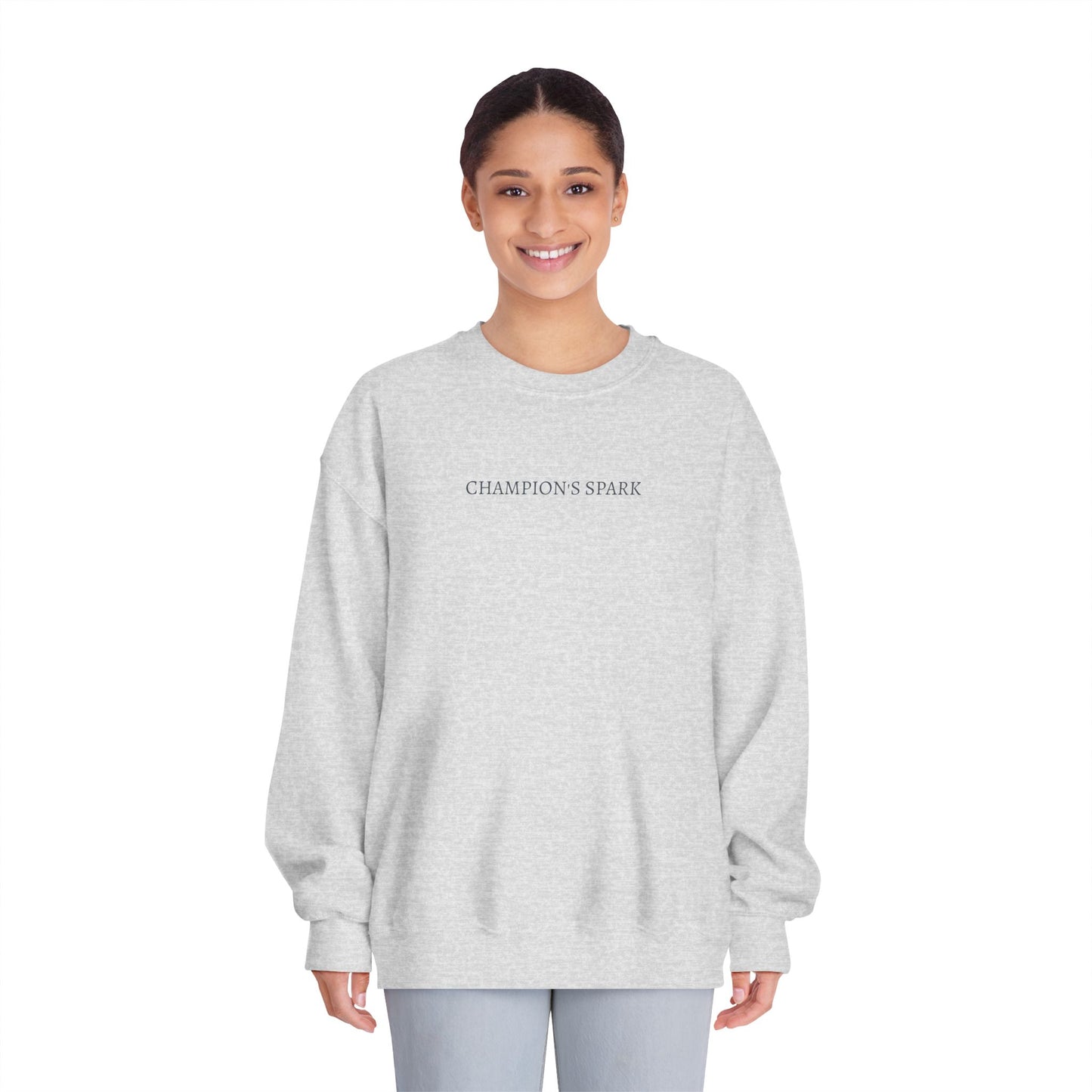 Fire in the Eyes builds the Heart of a Champion Sweatshirt | Inspirational Quote