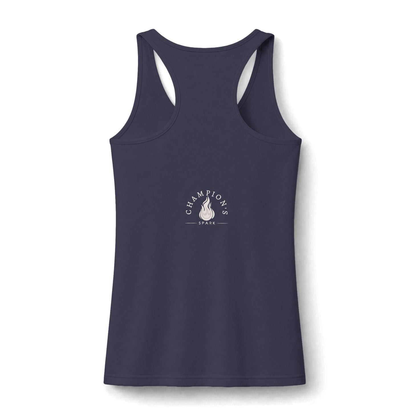 Champion Tank Top - "Fire in the Eyes Builds the Heart of a Champion" Women's Performance Racerback