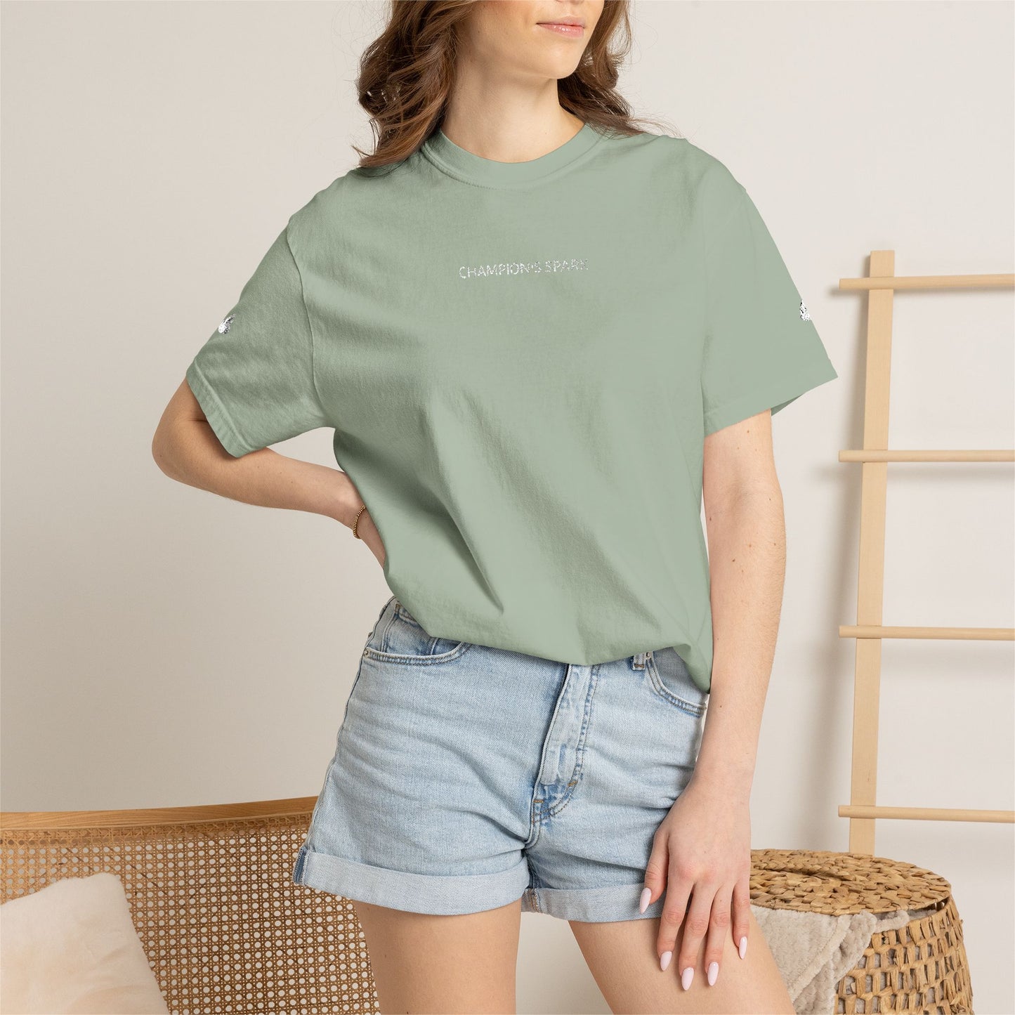 Champions Spark Embroidered Tee