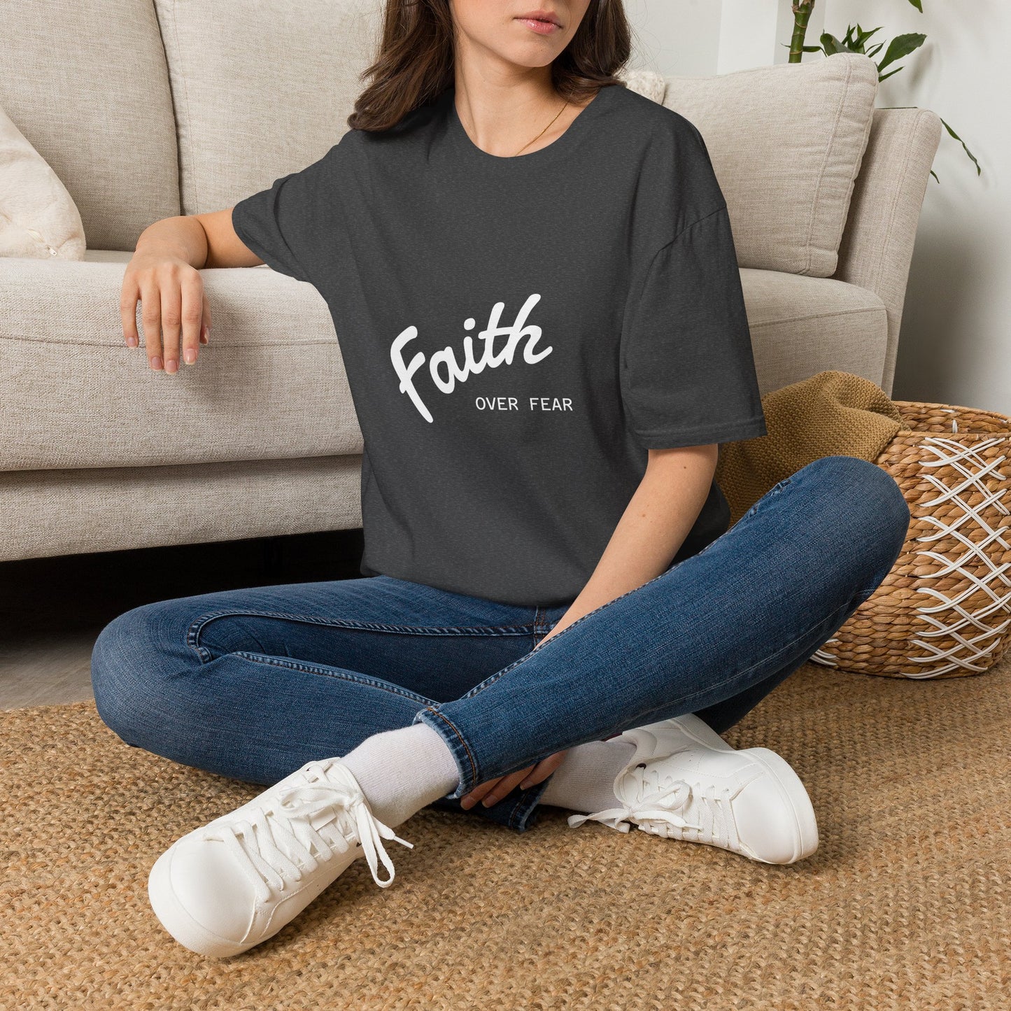 Faith Over Fear T-Shirt — Inspirational Christian Tee