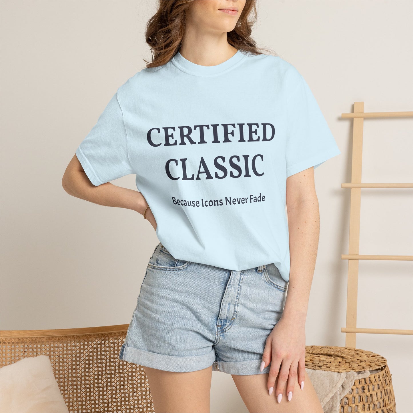 Certified Classic T‑Shirt — "Because Icons Never Fade" Minimal Graphic Tee