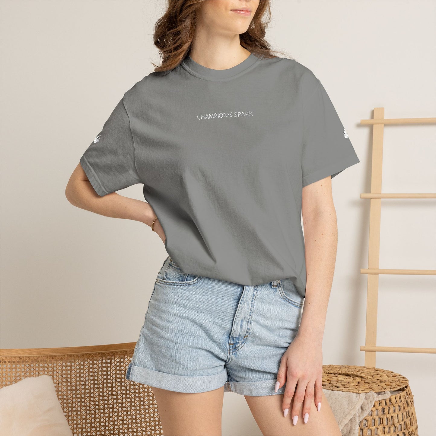 Champions Spark Embroidered Tee