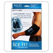 Ice It! Cold Comfort Therapy System - Elbow, Ankle & Foot Compression Wrap
