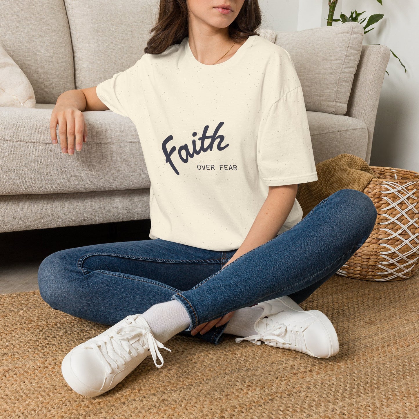 Faith Over Fear T-Shirt — Inspirational Christian Tee