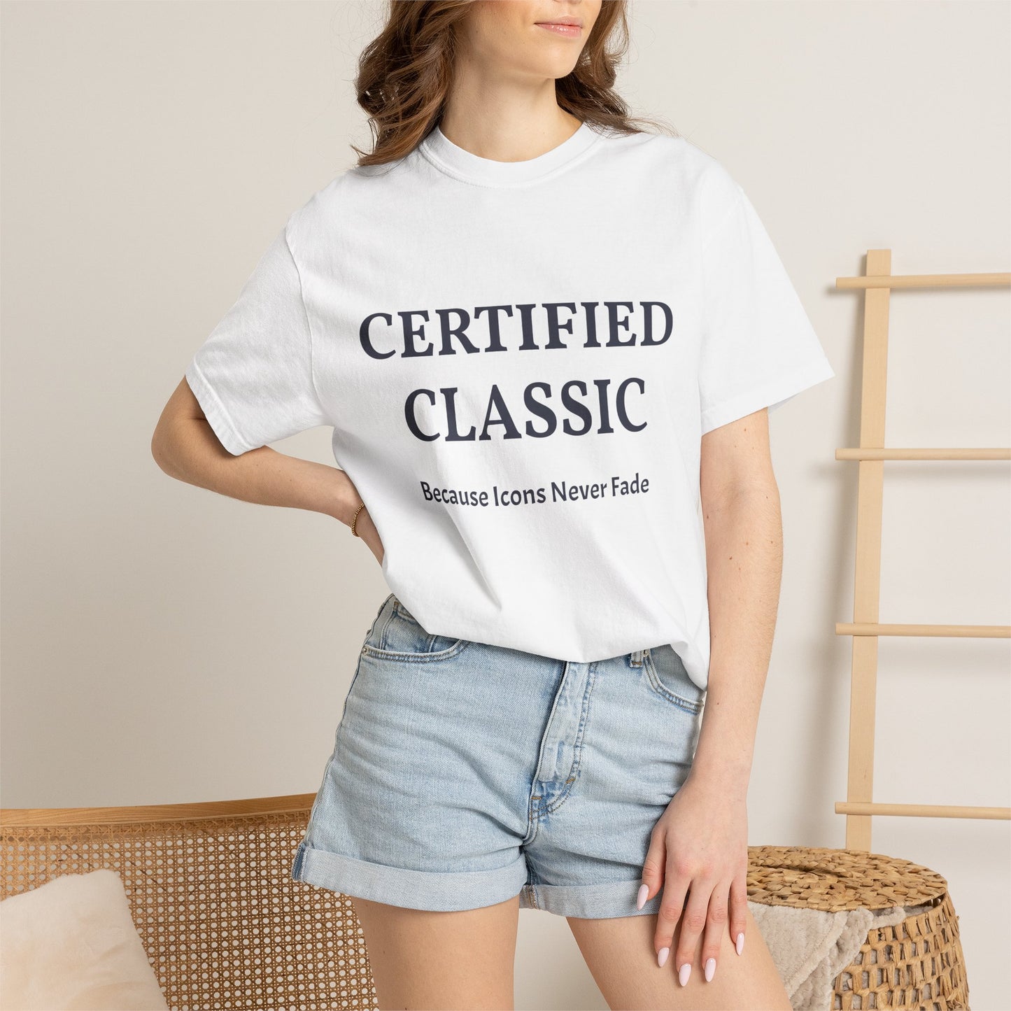 Certified Classic T‑Shirt — "Because Icons Never Fade" Minimal Graphic Tee