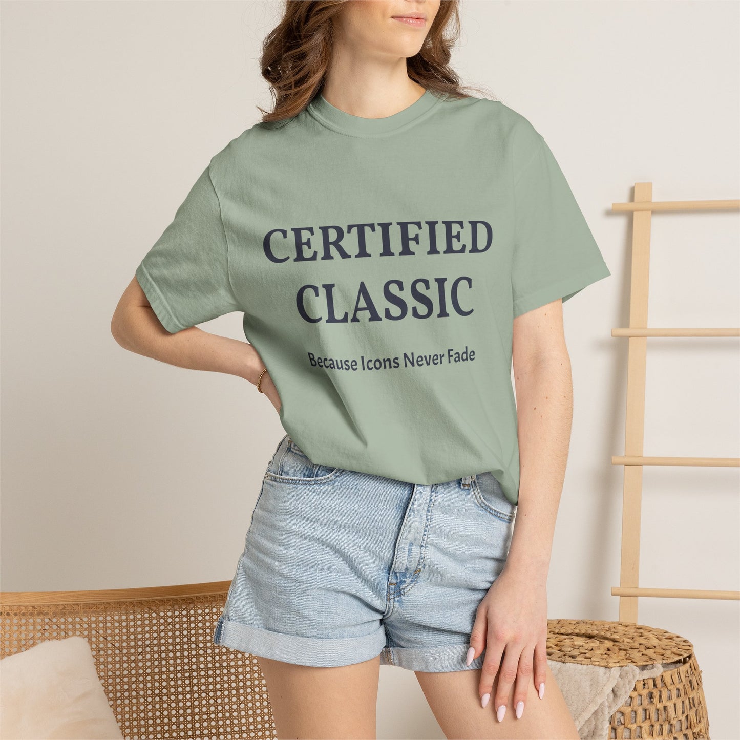 Certified Classic T‑Shirt — "Because Icons Never Fade" Minimal Graphic Tee