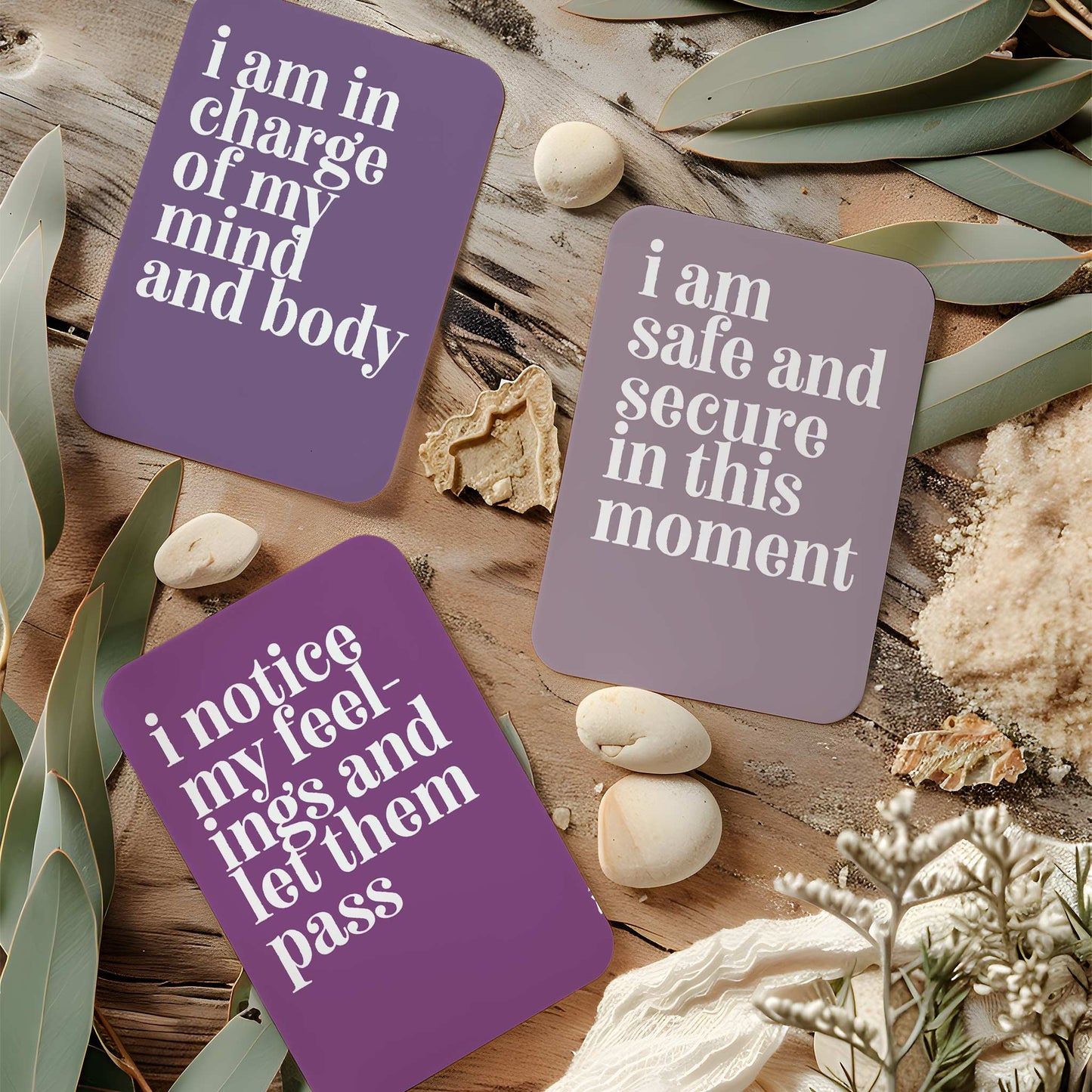Anxiety Relief Affirmation Cards, Deck of 16