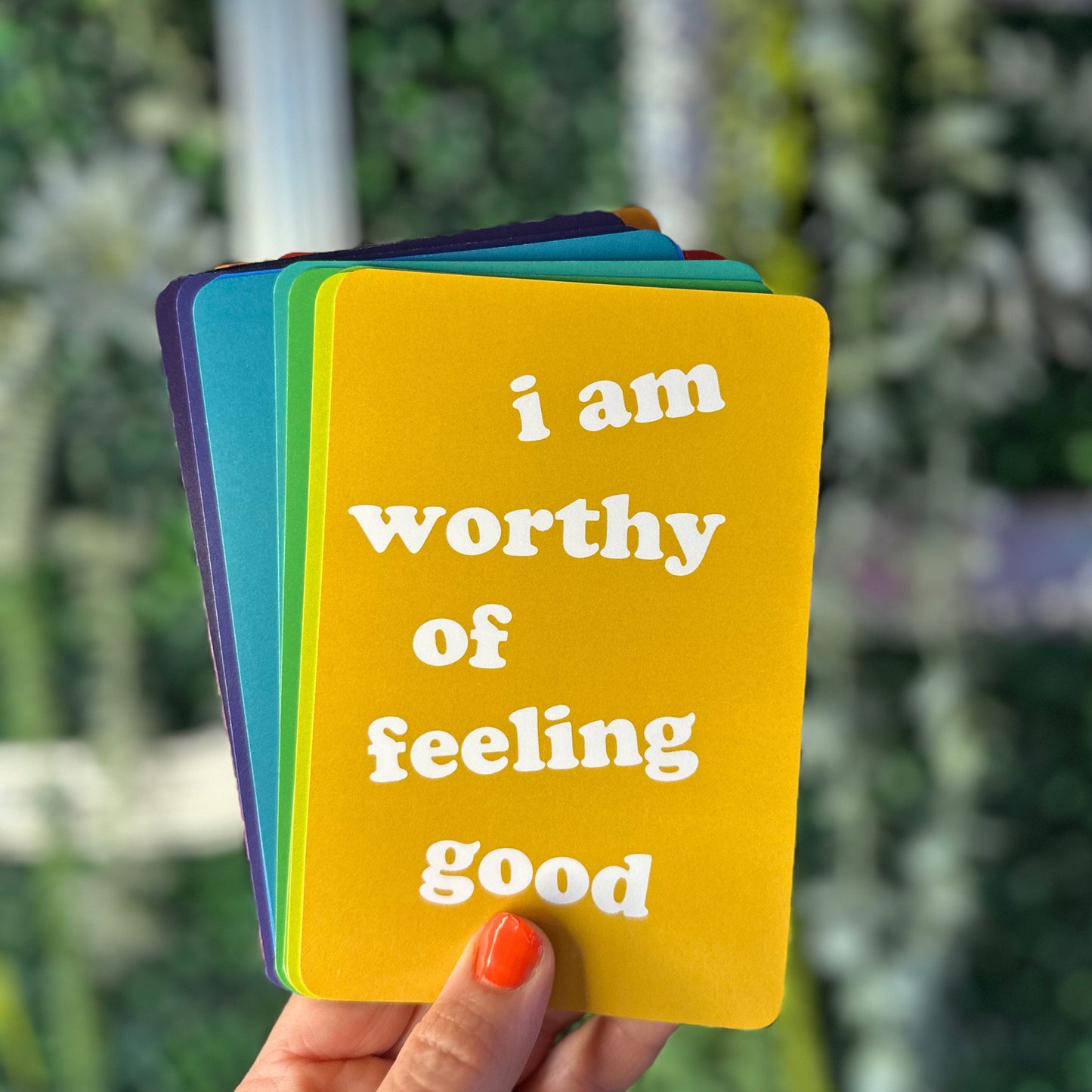 Colorful Affirmation Cards, Deck of 16