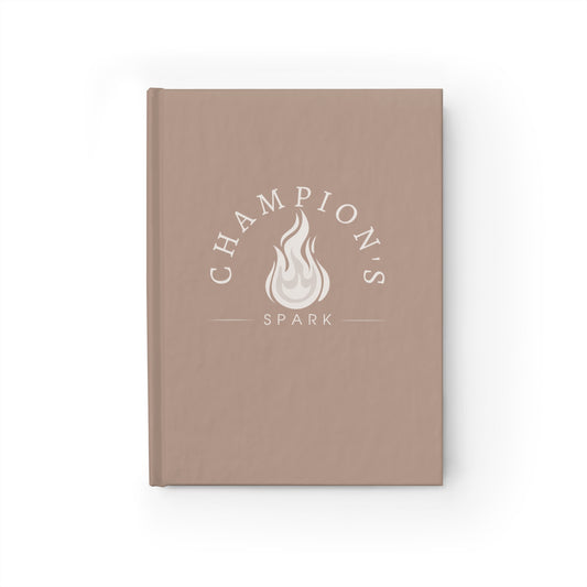Champion's Spark Journal, ruled line notebook | motivational writing journal