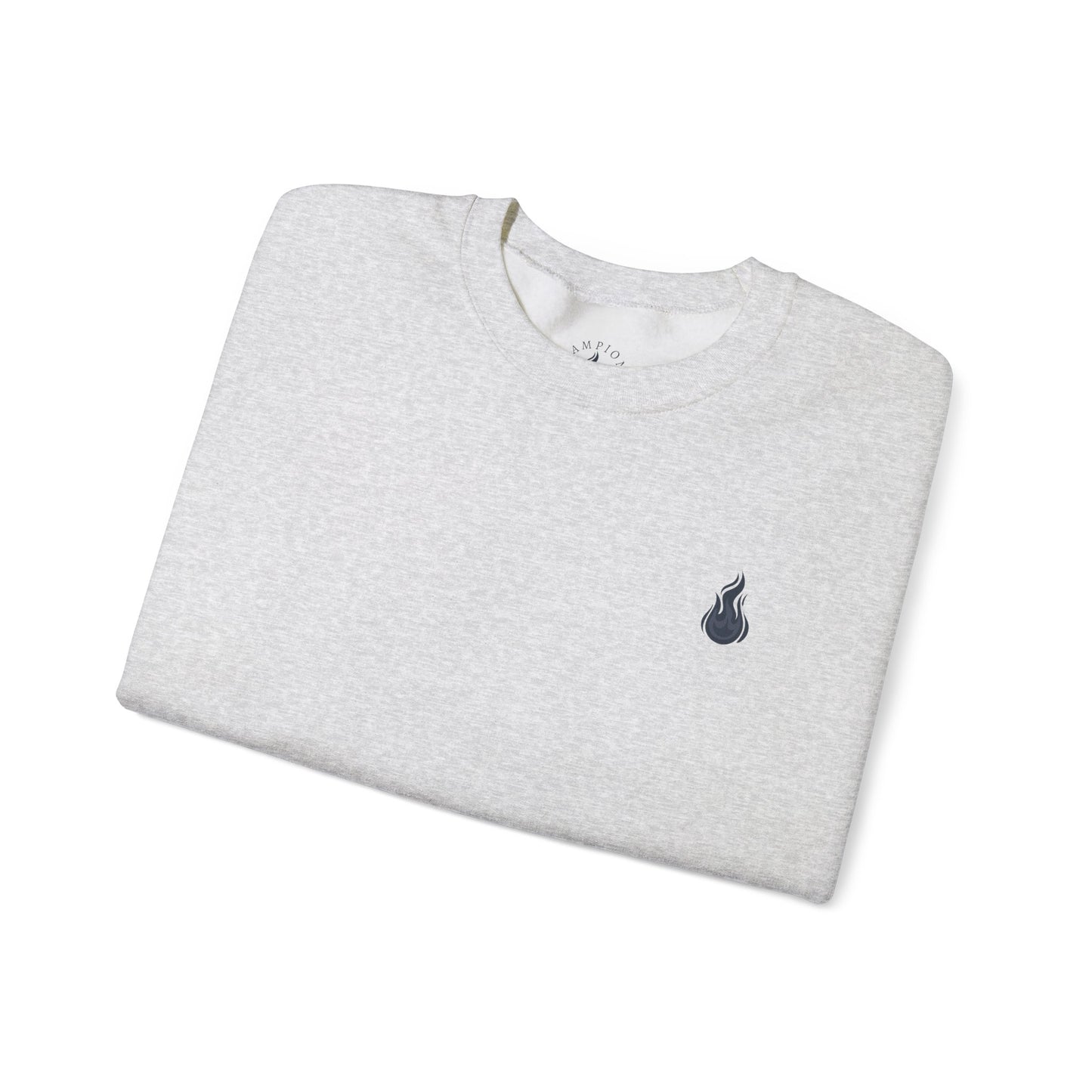 Champion's Spark Crewneck Sweatshirt | scripted back text, flame chest logo