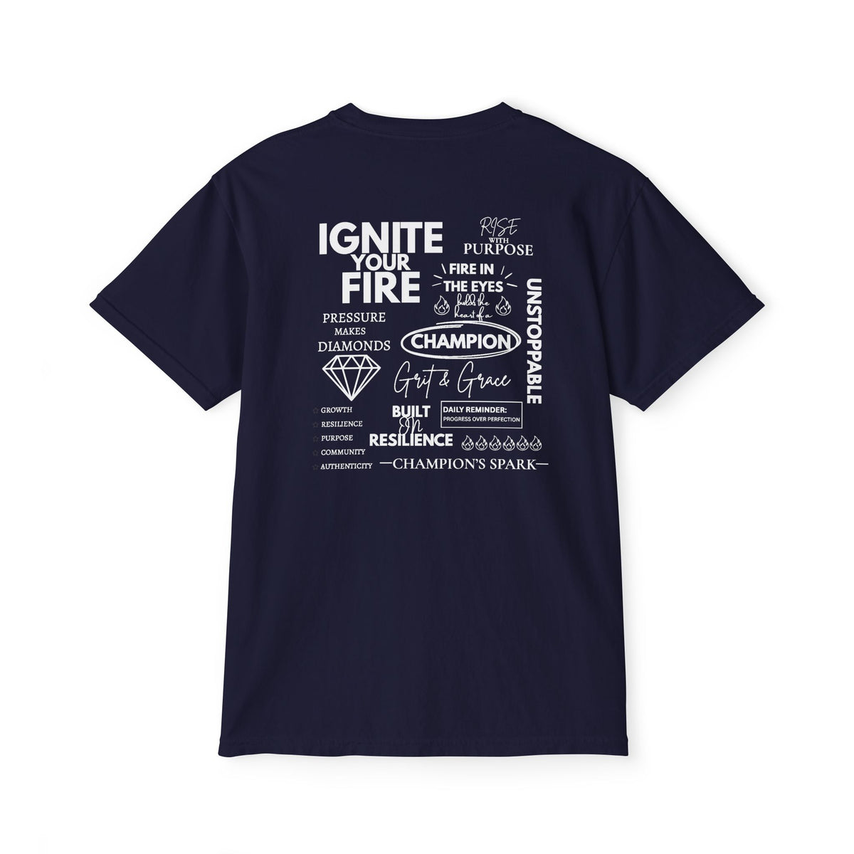 Motivational Graphic Pocket T‑Shirt
