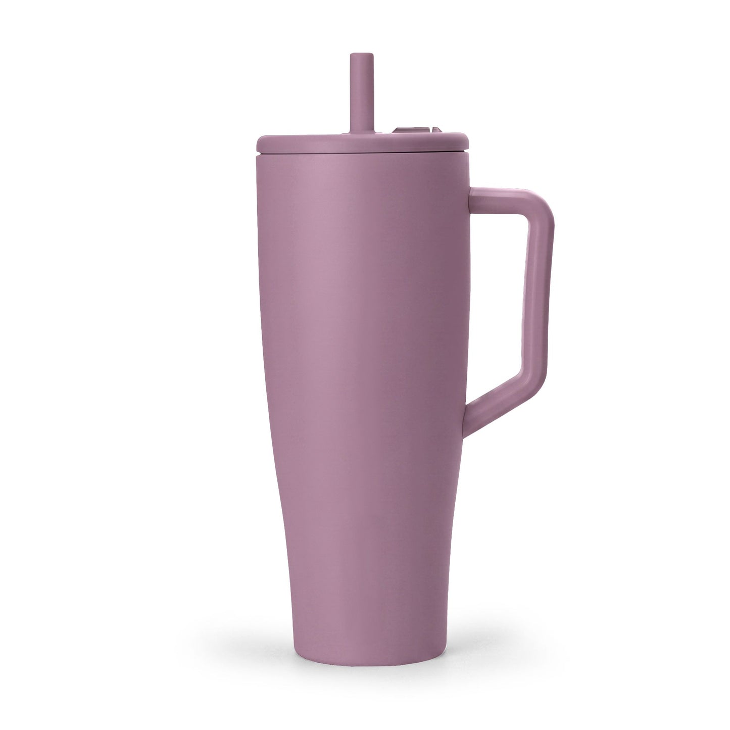 40oz Insulated Tumbler with Handle & Lid — Custom Engraved Text