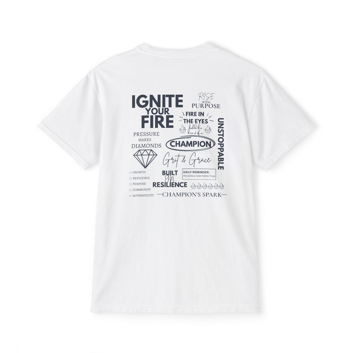 Motivational Graphic Pocket T‑Shirt