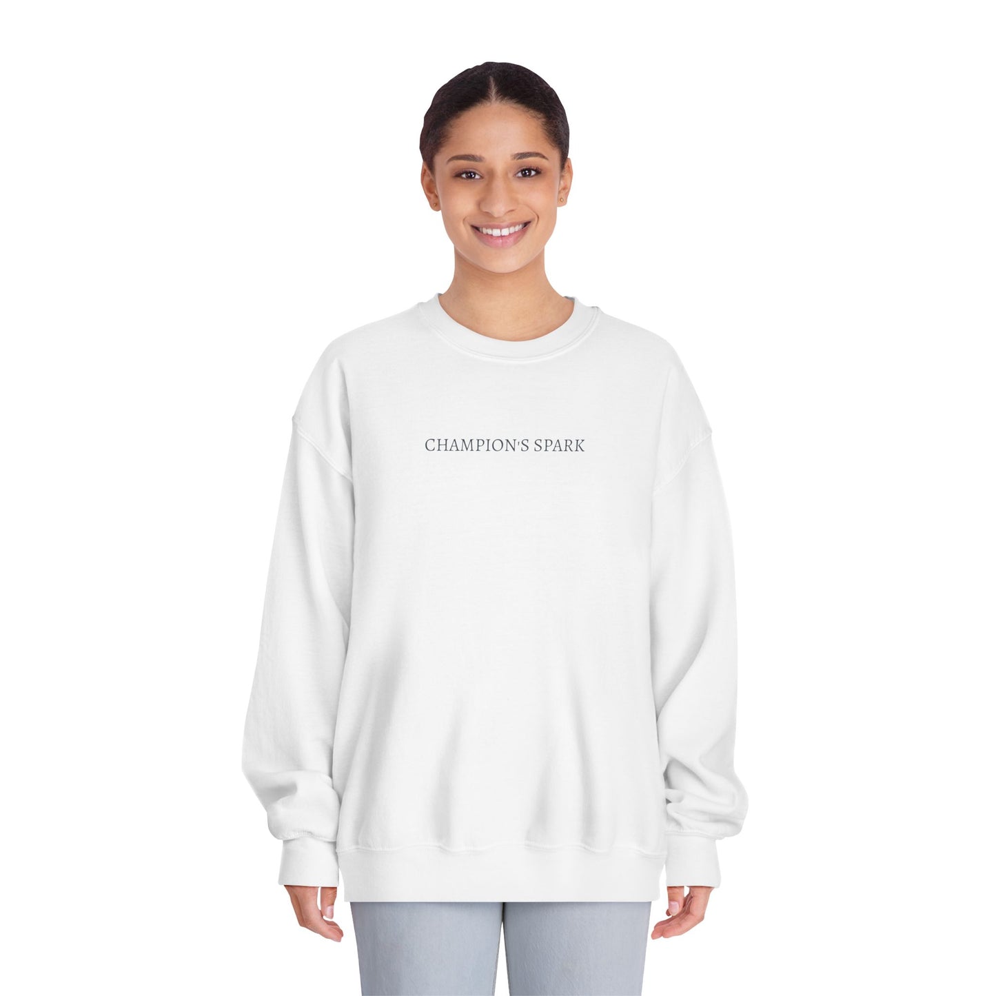 Fire in the Eyes builds the Heart of a Champion Sweatshirt | Inspirational Quote