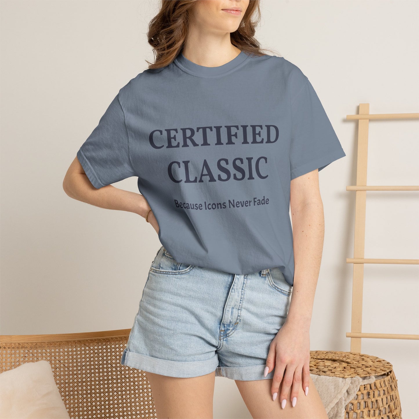 Certified Classic T‑Shirt — "Because Icons Never Fade" Minimal Graphic Tee