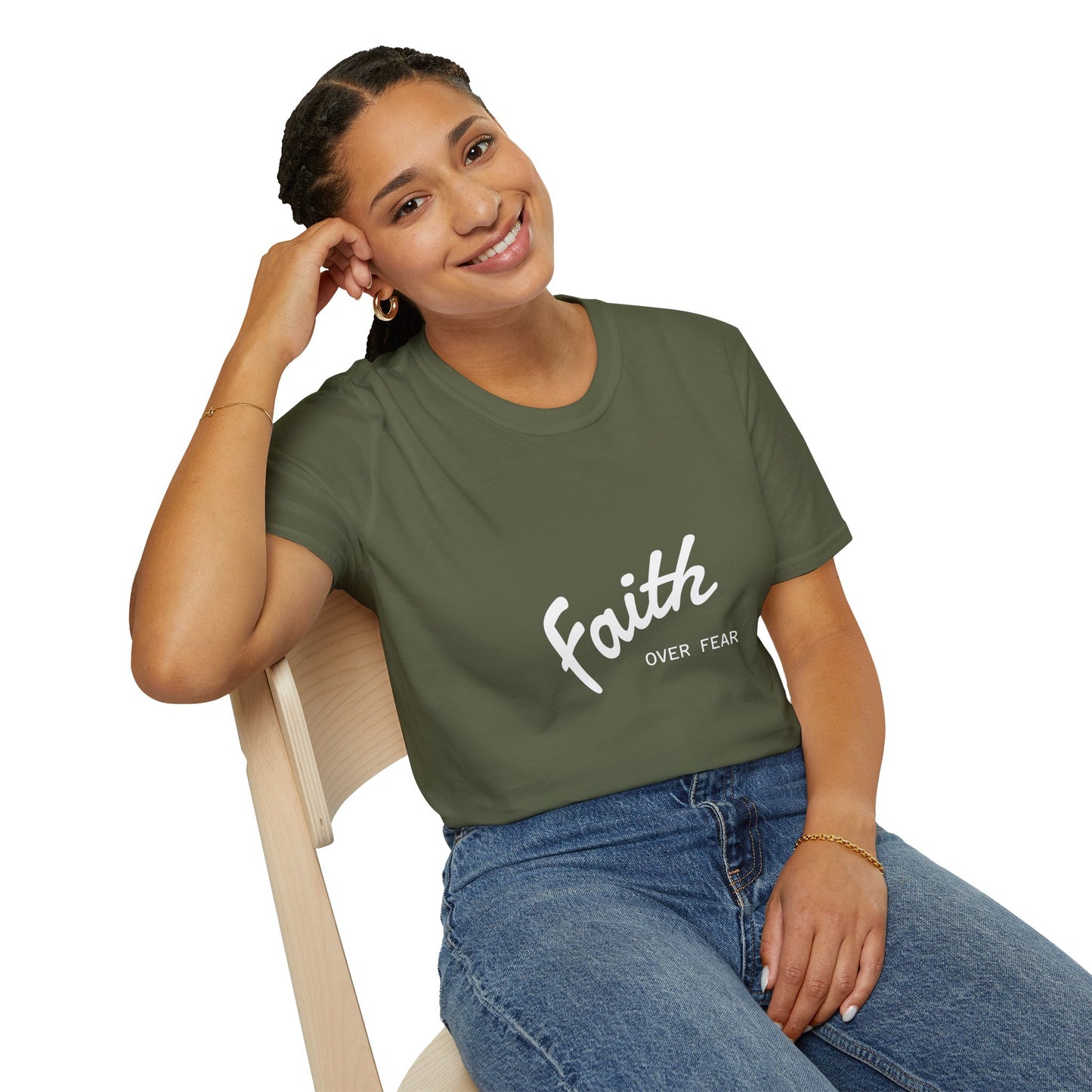 Faith Over Fear T-Shirt — Inspirational Christian Tee