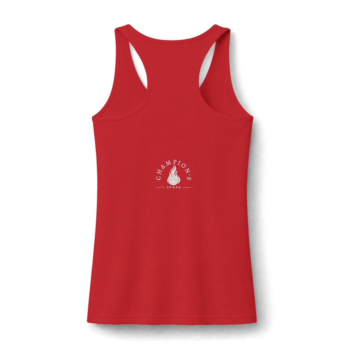 Champion Tank Top - "Fire in the Eyes Builds the Heart of a Champion" Women's Performance Racerback