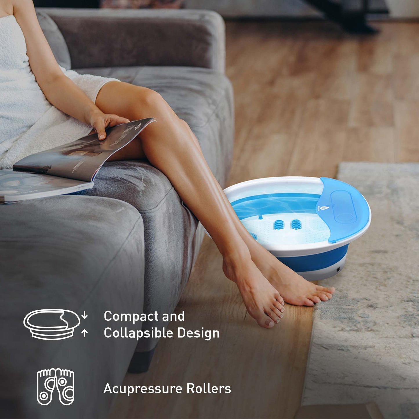 Head-to-Toe Relaxation Bundle: Massage Gun, Neck & Shoulder Stretcher, Foot Massager by Pursonic