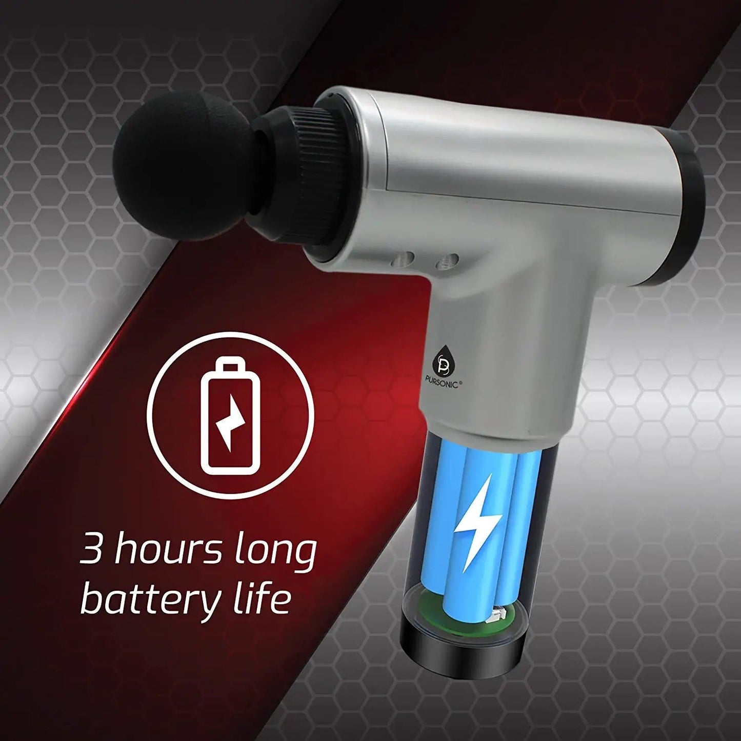 6 Speed Cordless & Rechargeable Professional Massage Gun by Pursonic