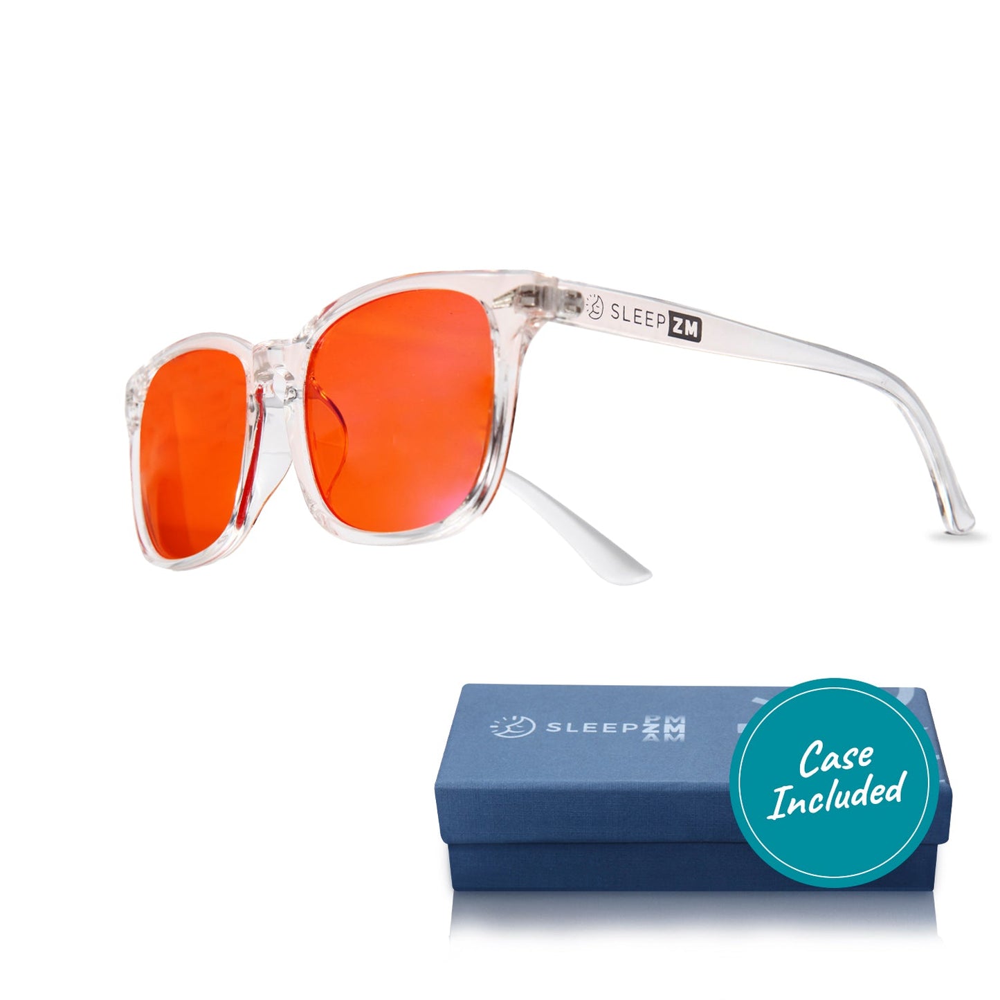Night-time Wayfarer Blue Light Blocking Glasses - Crystal