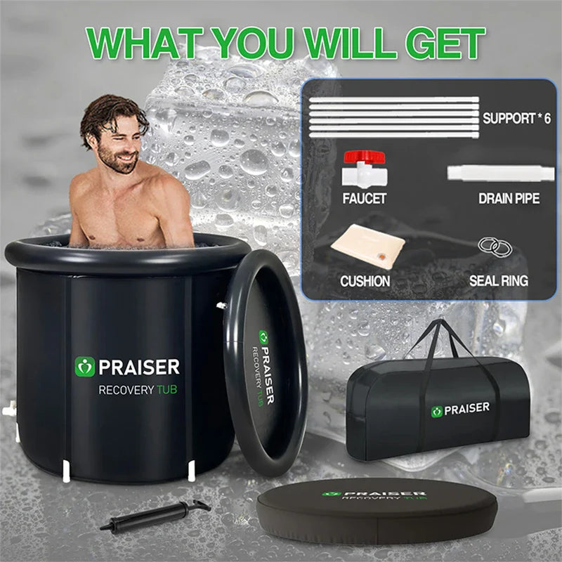 Portable Cold Plunge Ice Bathtub