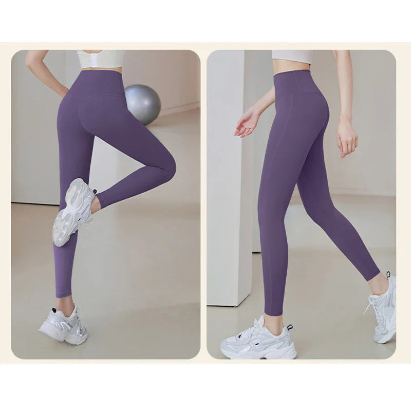 High Waisted Ribbed Yoga Pants